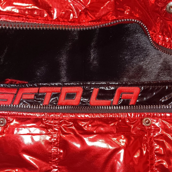 GIFTED LA VEST JACKET WITH HOOD RED WOMENS SMALL 100%POLYESTER - Picture 12 of 14